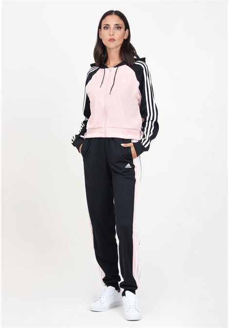 Tuta sportiva Boldblock rosa e nera da donna ADIDAS PERFORMANCE | IX3744.